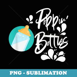 funny popping bottles baby children milk baby bottle - decorative sublimation png file