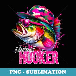 weekend hooker colorful fishing weekend hooker - exclusive png sublimation download