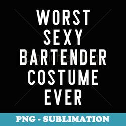 couples halloween s worst sexy bartender costume ever - png transparent sublimation design