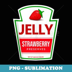 lazy costume s strawberry jelly jar for halloween - signature sublimation png file