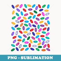 jelly bean rainbow costume - png transparent sublimation file
