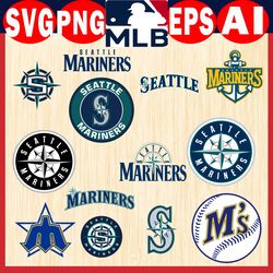 seattle mariners svg, seattle mariners bundle baseball teams svg, seattle mariners mlb teams svg, png,