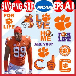 clemson tigers bundles, clemson tigers svg, ncaa football svg, ncaa team, svg, png, dxf, eps, instant download