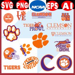 clemson tigers bundles, clemson tigers svg, ncaa football svg, ncaa team, svg, png, dxf, eps, instant download.