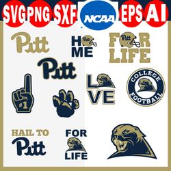 pittsburgh panthers svg, pittsburgh panthers clipart, pittsburgh panthers cricut, football ncaa team.
