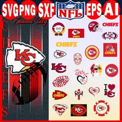 kansas city chiefs football team svg, kansas city chiefs svg, nfl teams svg, nfl svg, png, dxf instant download