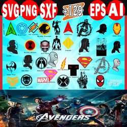marvel avengers svg , spiderman svg, iron man svg, superman svg, deadpool svg, batman svg, hulk svg.