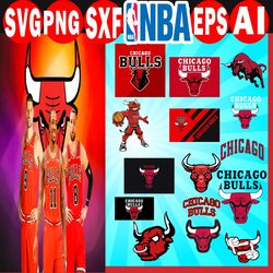 chicago bulls bundle svg, chicago bulls svg, nba bundle svg, sport svg