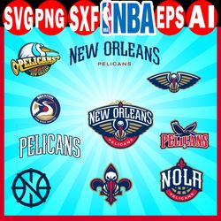 new orleans pelicans logo svg, nba pelicans logo, pelicans logo png, nba logo