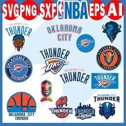 oklahoma city thunder svg, basketball team svg, basketball svg, nba svg, nba logo, nba teams svg, png, dxfa