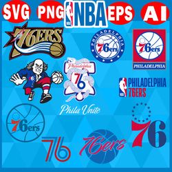 philadelphia 76ers svg, basketball team svg, basketball svg, nba svg, nba logo, nba teams svg, png, dxf