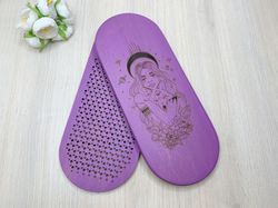 yoga women gifts, custom yoga gifts, meditation gift, wooden sadhu board with nails for foot massage