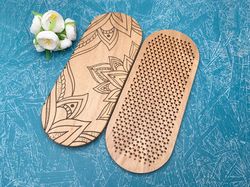 sadhu with copper nails, copper nails, meditation gift, wooden sadhu board with nails for foot massagers