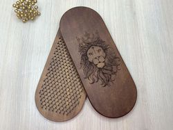 yoga gifts for men, meditation gift, wooden sadhu board with nails for foot massage, yoga gifts