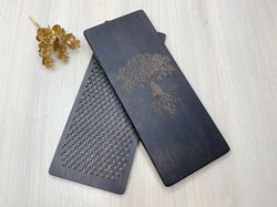 lightweight sadhu board, personalized yoga gift, meditation gift, wooden sadhu board with nails for foot massage, yoga g