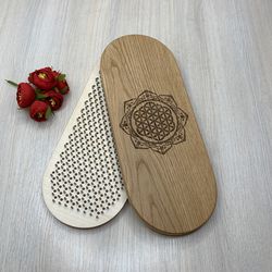 budget gift, custom yoga gifts, inexpensive sadhu board, meditation gift, wooden sadhu board with nails for foot massage