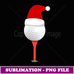 funny golfing christmas holiday golf ball - decorative sublimation png file