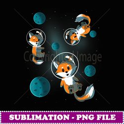 galaxy, fox, foxes, space, stars, christmas, birthday gift - instant png sublimation download