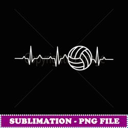 heartbeat volleyball coach husband wife appreciation gift - png transparent sublimation design