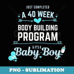 new baby mother mamma it's a new baby boy fit gym mom - special edition sublimation png file