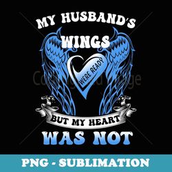 half of my heart is in heaven with my husband my angel - artistic sublimation digital file