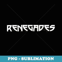 go renegades football baseball basketball cheer team fan - decorative sublimation png file