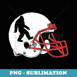 sasquatch football! retro football helmet with bigfoot - aesthetic sublimation digital file