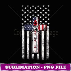 american flag phlebotomy phlebotomist cross blood gift - signature sublimation png file
