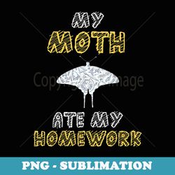my moth ate my homework insect owlet kid back to school - exclusive png sublimation download