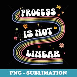 progress is not linear sped teacher rainbow back to school - instant png sublimation download