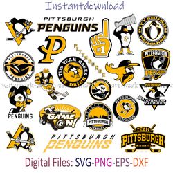 pittsburgh penguins logo svg, penguins logo png, penguin logo hockey, instantdownload, png, dxf, cricut, pittsburgh svg