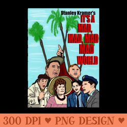 it's a mad, mad, mad, mad world - vector png download