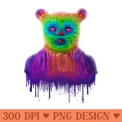 rainbow bear - png download