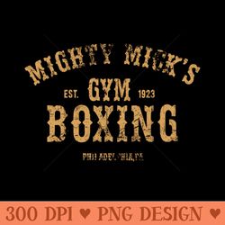 mighty mick's - boxing gym - png printables