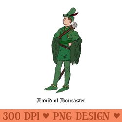 david of doncaster from robin hood - png clipart