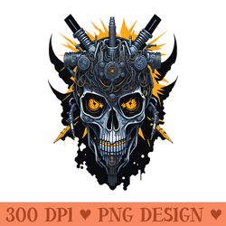 mecha skull s02 d03 - png illustrations