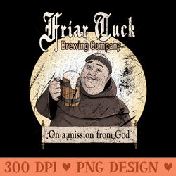 friar tuck brewing company - sublimation png designs