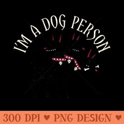 im a dog person - png downloadable art