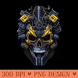 mecha skull s03 d52 - downloadable png