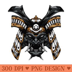 samurai skull - premium png downloads