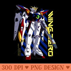 wing gundam zero - png download library