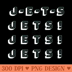 jets jets jets jets ny jets football team chant - png designs