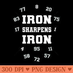 iron sharpens iron white lettering - png downloadable resources