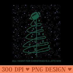 all i want for christmas is a jets win - png download bundle