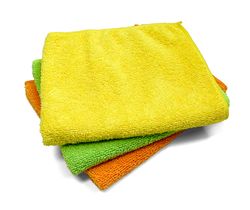 multipurpose microfiber household cleaning cloth, 12 count, multicolor - n944