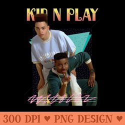 kid n play retro aesthetic fan art - high-quality png download