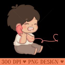 boyfriend on a phone call - digital png files