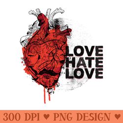 love hate love - png graphics