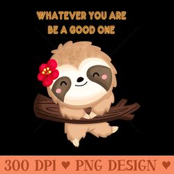 cute sloth animals lover - digital png download