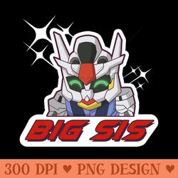 big sis gundam aerial gundam witch from mercury - digital png download